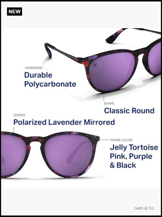 Classic Round Polarized Sunglasses UV Protection Unisex main image 4
